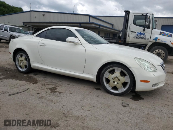 2002 Lexus SC 430 z VIN JTHFN48Y420010870, wystawiony jako Copart lot #58817105 z przebiegiem 131 964 mil mil oraz Szkoda całkowita • Salvage title. Historia ofert i sprzedaży dostępna na DreamBid. Obrazek 4.