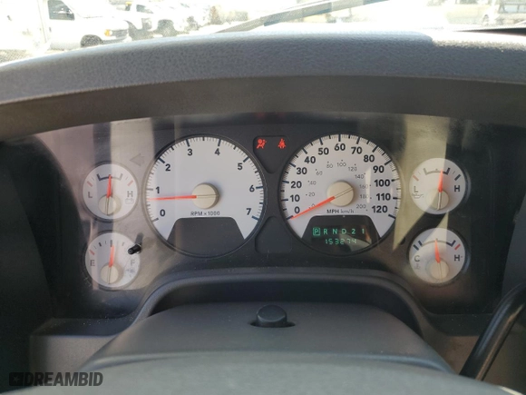 2007 Dodge Ram 1500 SLT with VIN 1D7HA18P57J635815, listed as a Copart auction lot 49692255 with 153,274 mi miles and Salvage Title. Bid and sale history available at carsss.com. Image 9.