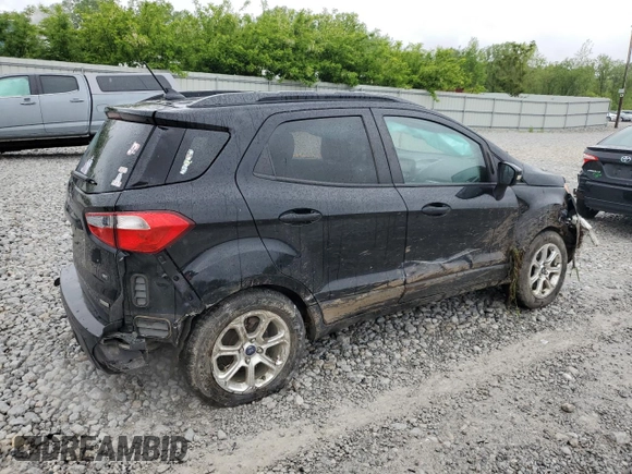 2018 Ford EcoSport SE with VIN MAJ3P1TE7JC173333, listed as a Copart auction lot 58166195 with 60,290 mi miles and Salvage title. Bid and sale history available at DreamBid. Image 3.