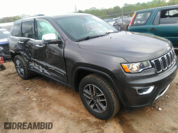 2019 Jeep Grand Cherokee Limited with VIN 1C4RJFBG6KC784154, listed as a IAAI auction lot 41961296 with 73,343 mi miles. Bid and sale history available at carsss.com. Image 1.