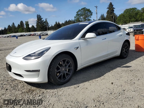 2018 Tesla Model 3 Long Range Battery with VIN 5YJ3E1EA7JF040942, listed as a Copart auction lot 56147225 with 82,482 mi miles and Salvage Title. Bid and sale history available at DreamBid. Image 1.
