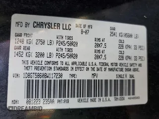 2008 Dodge Nitro R/T z VIN 1D8GT58608W117230, wystawiony jako Copart lot #78043414 z przebiegiem 172 066 mil mil oraz Szkoda całkowita • Salvage title. Historia ofert i sprzedaży dostępna na DreamBid. Obrazek 12.