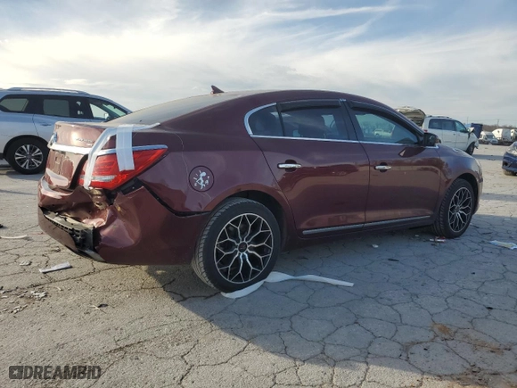 2014 Buick LaCrosse Premium I with VIN 1G4GE5G33EF268506, listed as a Copart auction lot 46103375 with 128,418 mi miles and Salvage Title. Bid and sale history available at carsss.com. Image 3.