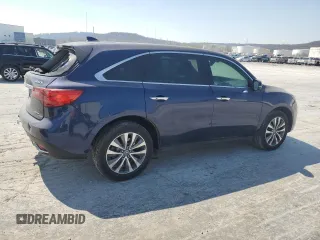 2016 Acura MDX w/Tech with VIN 5FRYD4H40GB012102, listed as a Copart auction lot 48935115 with 94,715 mi miles and Salvage Title. Bid and sale history available at carsss.com. Image 3.