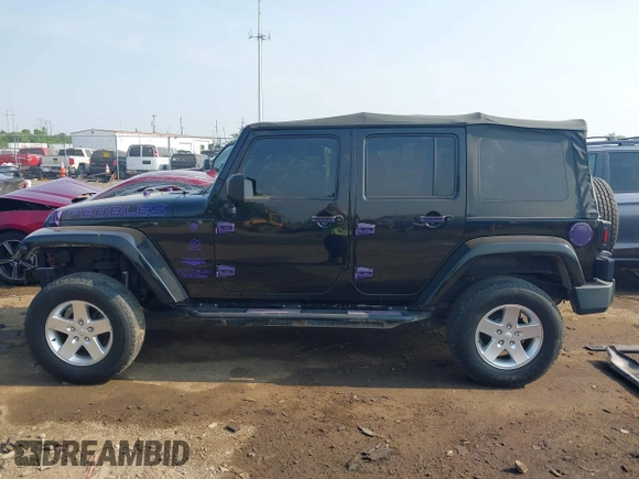 2014 Jeep Wrangler Unlimited Sahara with VIN 1C4BJWEG6EL217945, listed as a IAAI auction lot 42388477 with 61,739 mi miles and . Bid and sale history available at DreamBid. Image 15.