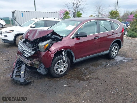 2013 Honda CR-V LX with VIN 5J6RM4H35DL071419, listed as a IAAI auction lot 41939434 with 169,915 mi miles. Bid and sale history available at carsss.com. Image 2.