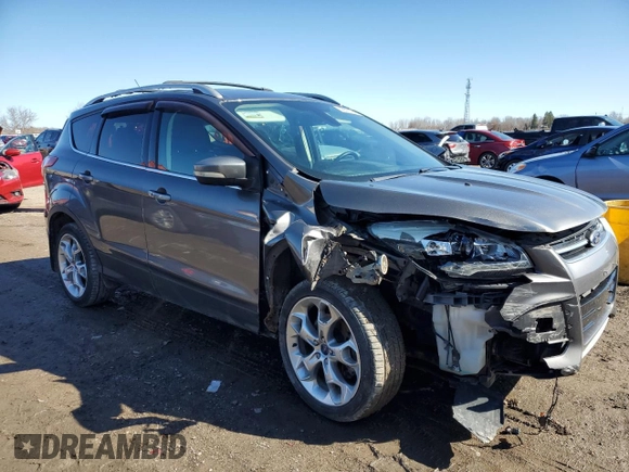 2013 Ford Escape Titanium with VIN 1FMCU9J92DUD43843, listed as a Copart auction lot 49061945 with 153,068 mi miles and Clean title. Bid and sale history available at DreamBid. Image 4.