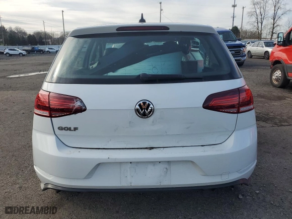 2020 Volkswagen Golf TSI with VIN 3VWW57AU8LM005936, listed as a Copart auction lot 46885635 with 39,815 mi miles and Salvage Title. Bid and sale history available at carsss.com. Image 6.