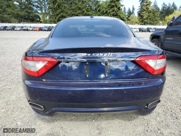 2012 Maserati GranTurismo S with VIN ZAM45KLAXC0063982, listed as a Copart auction lot 58490074 with 25,194 mi miles and Salvage Title. Bid and sale history available at carsss.com. Image 6.