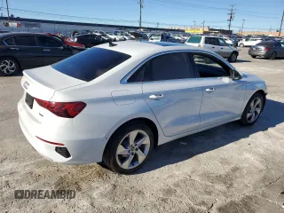 2023 Audi A3 Premium with VIN WAUGUDGY6PA128119, listed as a Copart auction lot 82787723 with 2,875 mi miles. Bid and sale history available at carsss.com. Image 3.