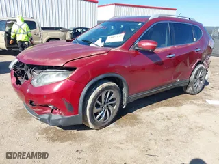 2014 Nissan Rogue SV with VIN 5N1AT2MT0EC788615, listed as a IAAI auction lot 41471237 with 127,427 mi miles. Bid and sale history available at carsss.com. Image 17.