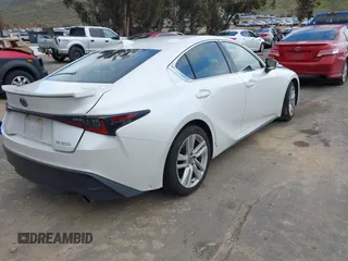 2021 Lexus IS with VIN JTHCA1D21M5116584, listed as a IAAI auction lot 41818401 with 56,354 mi miles. Bid and sale history available at carsss.com. Image 4.