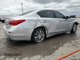 2015 Infiniti Q50 Premium with VIN JN1BV7APXFM344065, listed as a Copart auction lot 61859345 with 39,145 mi miles and Salvage title. Bid and sale history available at DreamBid. Image 3.