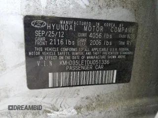 2013 Hyundai Elantra с VIN KMHD35LE1DU051336, выставлен на аукционе Copart как лот 58226465 с пробегом 124 894 миль миль и Списание • Salvage title. История ставок и продаж доступна на DreamBid. Изображение 12.