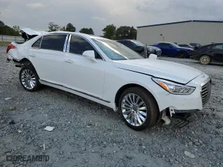 2017 Genesis G90 3.3T Premium with VIN KMHG34JA1HU028331, listed as a Copart auction lot 69509434 with 0 mi miles and Salvage Title. Bid and sale history available at carsss.com. Image 4.