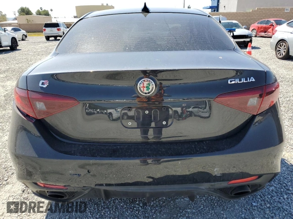 2022 Alfa Romeo Giulia Veloce with VIN ZARFAMBN1N7660074, listed as a Copart auction lot 52597895 with 38,959 mi miles and Salvage Title. Bid and sale history available at carsss.com. Image 6.