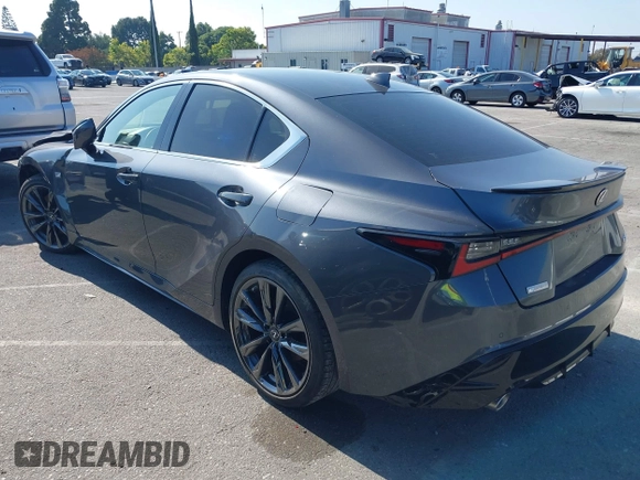 2021 Lexus IS 350 F Sport with VIN JTHGZ1B28M5047647, listed as a IAAI auction lot 42485887 with 27,544 mi miles and . Bid and sale history available at DreamBid. Image 3.