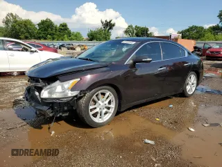 2011 Nissan Maxima SV with VIN 1N4AA5AP1BC836885, listed as a Copart auction lot 61853345 with 175,975 mi miles and Salvage title. Bid and sale history available at DreamBid. Image 1.