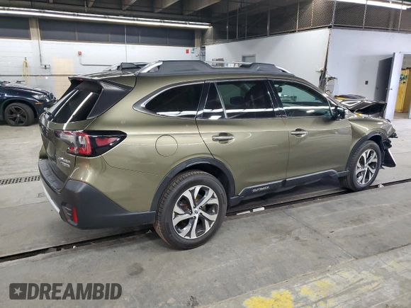 2021 Subaru Outback Touring with VIN 4S4BTAPC0M3110780, listed as a Copart auction lot 61643495 with 58,935 mi miles and Salvage title. Bid and sale history available at DreamBid. Image 3.