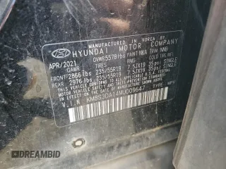 2021 Hyundai Santa Fe Hybrid SEL Premium with VIN KM8S3DA14MU009647, listed as a Copart auction lot 69026544 with 102,907 mi miles and Non Repairable. Bid and sale history available at carsss.com. Image 13.