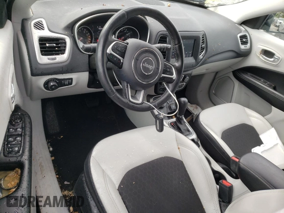 2020 Jeep Compass Latitude with VIN 3C4NJDBB2LT228128, listed as a Copart auction lot 57214605 with 46,218 mi miles and Salvage title. Bid and sale history available at DreamBid. Image 8.