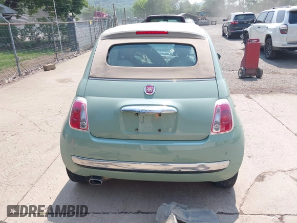 2013 FIAT 500 Lounge with VIN 3C3CFFER3DT536623, listed as a IAAI auction lot 42425991 with 87,905 mi miles and . Bid and sale history available at DreamBid. Image 17.