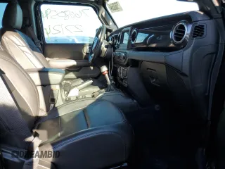 2021 Jeep Wrangler Unlimited Sahara High Altitude with VIN 1C4HJXEG4MW844446, listed as a Copart auction lot 76680594 with 27,124 mi miles and Salvage title. Bid and sale history available at DreamBid. Image 7.