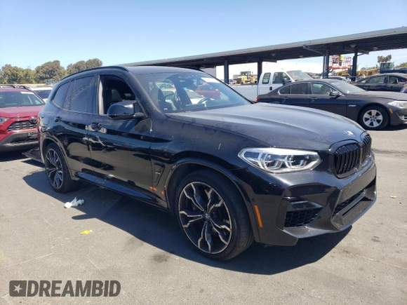 2020 BMW X3 M Competition with VIN 5YMTS0C00LLT10341, listed as a Copart auction lot 66440314 with 34,357 mi miles and Salvage Title. Bid and sale history available at carsss.com. Image 4.