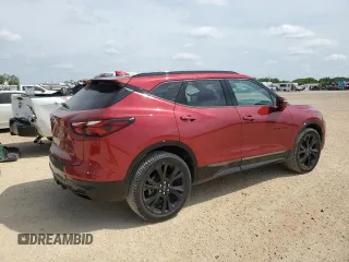 2020 Chevrolet Blazer RS z VIN 3GNKBERS0LS649337, wystawiony jako Copart lot #52446805 z przebiegiem 50 280 mil mil oraz Czysty tytuł • Clean title. Historia ofert i sprzedaży dostępna na DreamBid. Obrazek 3.