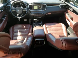2016 Kia Sorento SXL with VIN 5XYPK4A17GG029250, listed as a Copart auction lot 46523405 with 104,453 mi miles and Salvage Title. Bid and sale history available at carsss.com. Image 8.