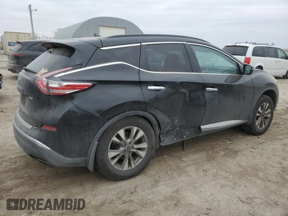 2015 Nissan Murano SV with VIN 5N1AZ2MG8FN248971, listed as a Copart auction lot 44553125 with 125,169 mi miles and Salvage title. Bid and sale history available at DreamBid. Image 3.