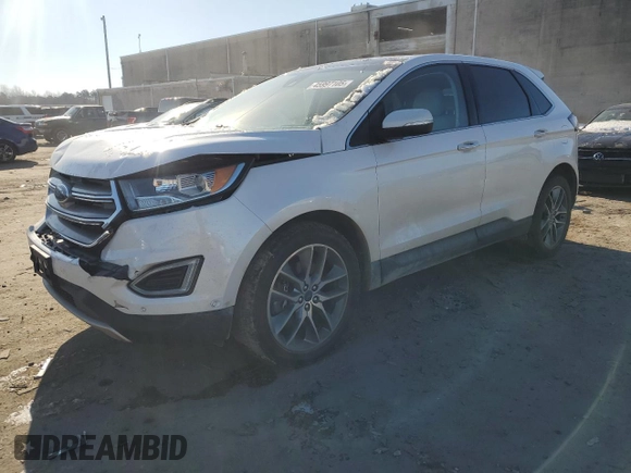 2018 Ford Edge Titanium with VIN 2FMPK4K85JBB36512, listed as a Copart auction lot 45997105 with 126,720 mi miles and Salvage Title. Bid and sale history available at carsss.com. Image 1.