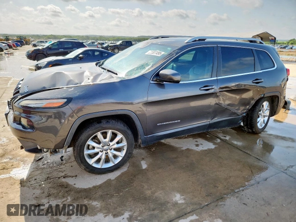 2014 Jeep Cherokee Limited with VIN 1C4PJLDS0EW238119, listed as a Copart auction lot 61607495 with 181,689 mi miles and Salvage title. Bid and sale history available at DreamBid. Image 1.