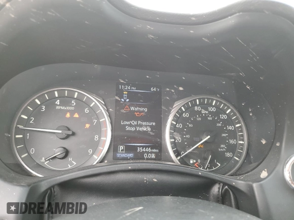 2023 Infiniti Q50 Luxe with VIN JN1EV7BP5PM510800, listed as a Copart auction lot 46805035 with 35,446 mi miles and Salvage Title. Bid and sale history available at DreamBid. Image 9.