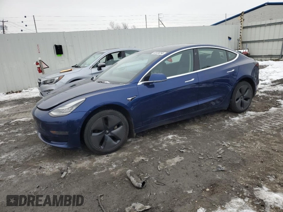 2020 Tesla Model 3 Standard Range Plus with VIN 5YJ3E1EA5LF625456, listed as a Copart auction lot 80926294 with 118,358 mi miles and Salvage Title. Bid and sale history available at DreamBid. Image 1.