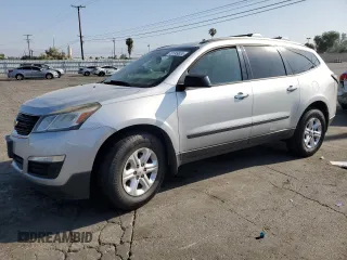 2016 Chevrolet Traverse LS with VIN 1GNKRFKD2GJ297107, listed as a Copart auction lot 57749834 with 128,804 mi miles and Salvage Title. Bid and sale history available at carsss.com. Image 1.