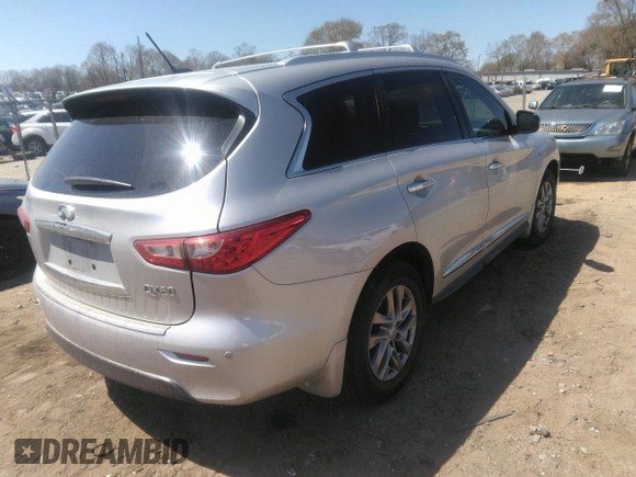 2015 Infiniti QX60 with VIN 5N1AL0MM6FC536804, listed as a IAAI auction lot 41877099 with 129,743 mi miles and . Bid and sale history available at DreamBid. Image 4.