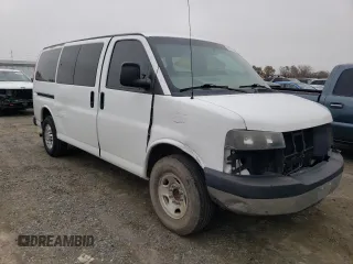 2012 Chevrolet Express Passenger 1LT with VIN 1GAZGYFG8C1174282, listed as a Copart auction lot 86012024 with 170,680 mi miles and Salvage title. Bid and sale history available at DreamBid. Image 4.