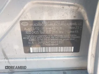 2011 Hyundai Sonata Limited with VIN 5NPEC4AC9BH133021, listed as a IAAI auction lot 42022420 with 142,907 mi miles and . Bid and sale history available at DreamBid. Image 9.