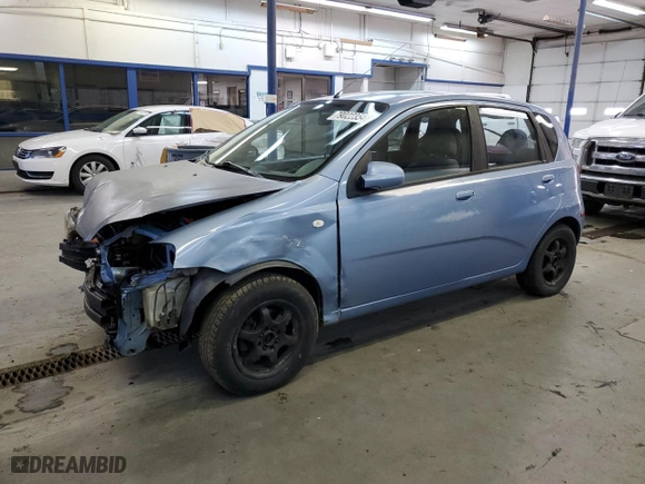 2005 Chevrolet Aveo LS with VIN KL1TD62645B476518, listed as a Copart auction lot 79022354 with 127,946 mi miles and Salvage Title. Bid and sale history available at carsss.com. Image 1.