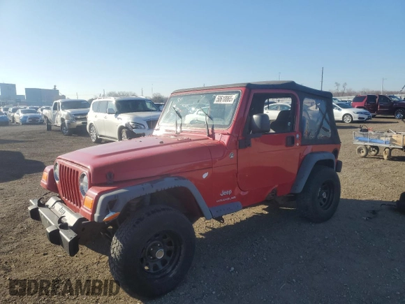 2006 Jeep Wrangler SE with VIN 1J4FA29156P757467, listed as a Copart auction lot 50610065 with 134,848 mi miles and Salvage Title. Bid and sale history available at carsss.com. Image 1.