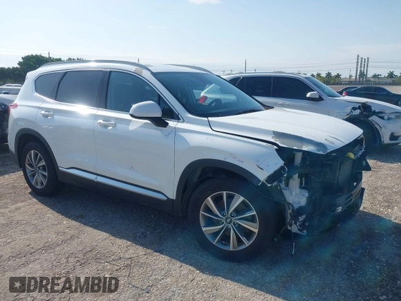 2019 Hyundai Santa Fe SEL with VIN 5NMS33AD6KH081690, listed as a IAAI auction lot 41961423 with 114,389 mi miles and . Bid and sale history available at DreamBid. Image 1.