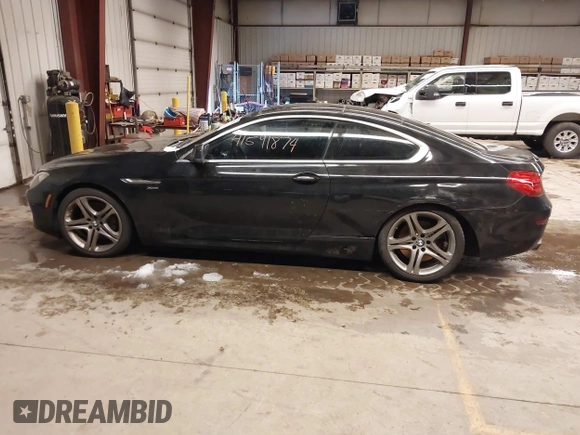 2012 BMW 6 Series 650i xDrive with VIN WBALX5C57CC894205, listed as a IAAI auction lot 41591874 with 110,932 mi miles. Bid and sale history available at carsss.com. Image 14.