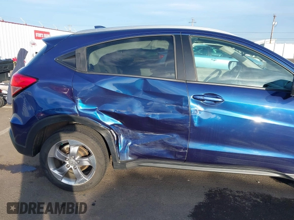 2016 Honda HR-V EX-L w/Navi with VIN 3CZRU6H70GM761497, listed as a IAAI auction lot 41616410 with 92,527 mi miles. Bid and sale history available at carsss.com. Image 6.