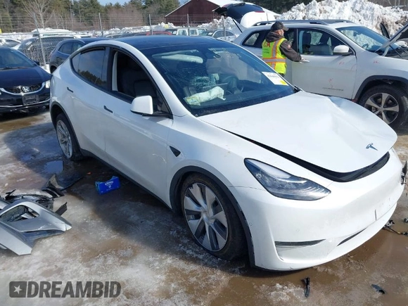 2022 Tesla Model Y Long Range with VIN 7SAYGDEE1NA013066, listed as a IAAI auction lot 41646912 with Not Provided miles and . Bid and sale history available at DreamBid. Image 1.
