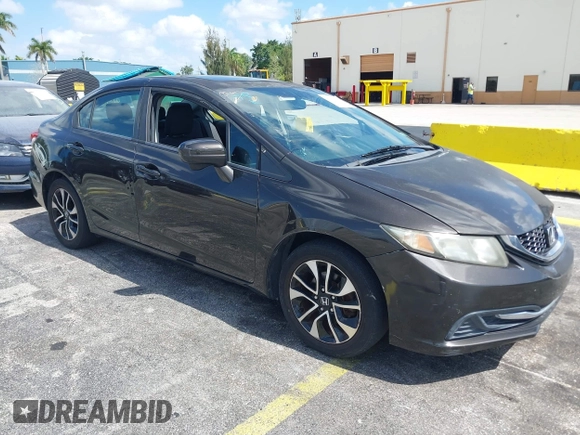 2014 Honda Civic Sedan EX with VIN 2HGFB2F8XEH517873, listed as a IAAI auction lot 42181326 with Not Provided miles. Bid and sale history available at carsss.com. Image 1.
