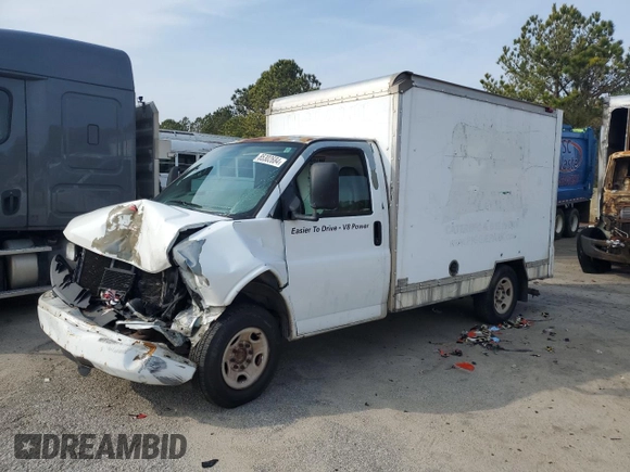2008 GMC Savana Commercial SRW 9E9 z VIN 1GDGG31C581911818, wystawiony jako Copart lot #85302684 z przebiegiem 192 740 mil mil oraz Szkoda całkowita • Salvage title. Historia ofert i sprzedaży dostępna na DreamBid. Obrazek 1.