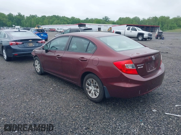 2012 Honda Civic LX z VIN 2HGFB2F55CH600274, wystawiony jako IAAI lot #42225760 z przebiegiem 249 516 mil mil oraz . Historia ofert i sprzedaży dostępna na DreamBid. Obrazek 3.