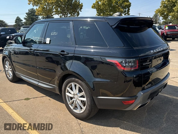 2021 Land Rover Range Rover Sport SE with VIN SALWG2SU7MA775504, listed as a Copart auction lot 75906914 with 52,335 mi miles and Clean Title. Bid and sale history available at carsss.com. Image 3.