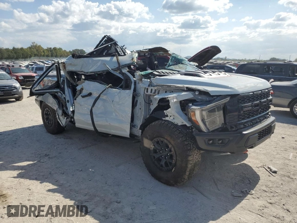 2023 Ford F-150 Raptor with VIN 1FTFW1RJ9PFC84228, listed as a Copart auction lot 70593464 with Not Provided miles and Salvage Title. Bid and sale history available at DreamBid. Image 4.